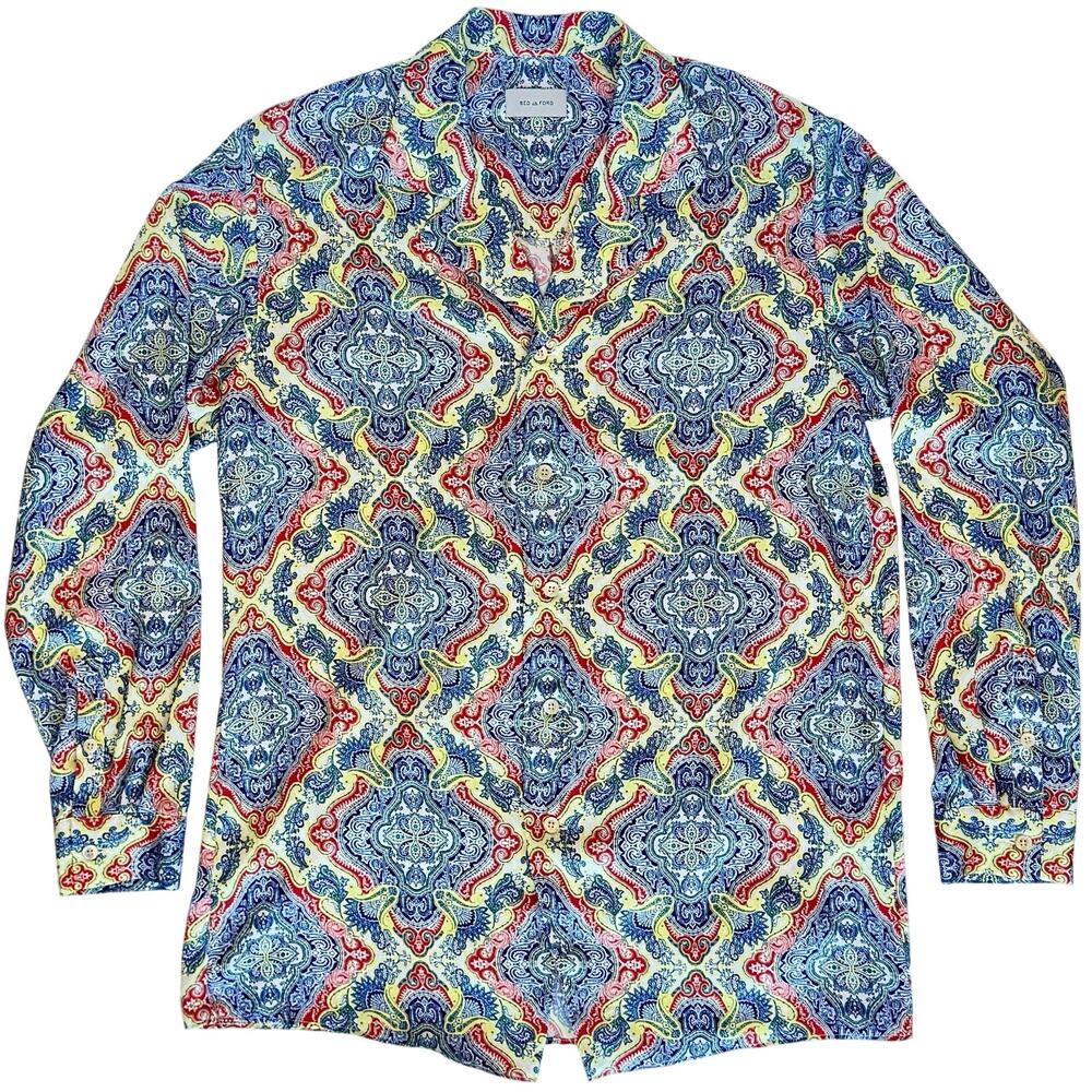 Bed J.W. Ford Men’s Tricolor Paisley Shirt Size 3